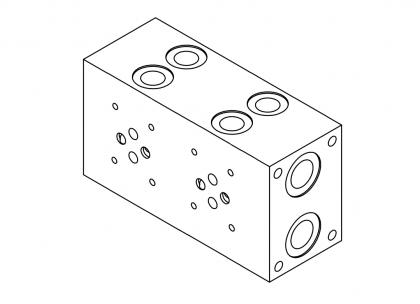 Blok připojovací MB13/2S380 (NG6; 2 pozice)Monoblock / Manifold