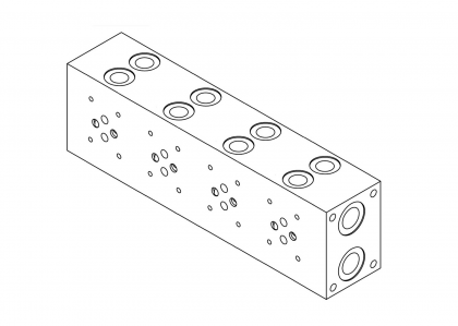 Blok připojovací MB13/4S380 (NG6; 4 pozice)Monoblock / Manifold