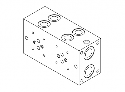 Blok připojovací EM253/2YM (NG6; 2 pozice)Monoblock / Manifold