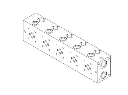 Blok připojovací EM253/5YM (NG6; 5 pozic)Monoblock / Manifold