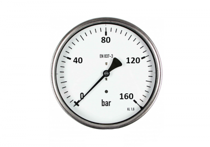 Manometr Ø63mm, 0-160 bar, glycerin, zadní př.