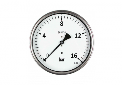 Manometr Ø63mm, 0-16 bar, glycerin, zadní př.
