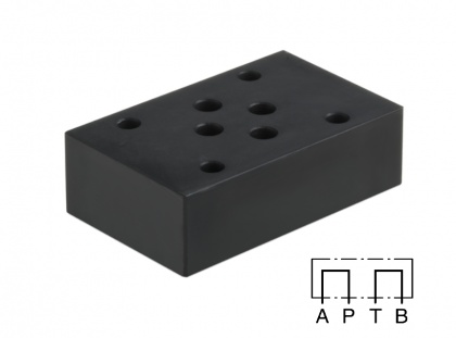 Deska proplachová DC-03/04, Cetop 3, PA+TB