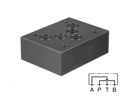 Deska proplachová DC-05/03, Cetop 5, PB+TA