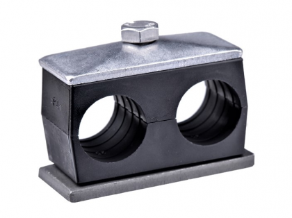 Držák trubky navařovací - dvojitý SP 218/18 PP-GD-AS černé