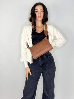 Milano kabelka cognac