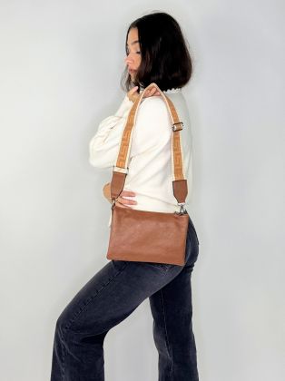 Milano kabelka cognac