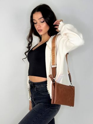 Milano kabelka cognac