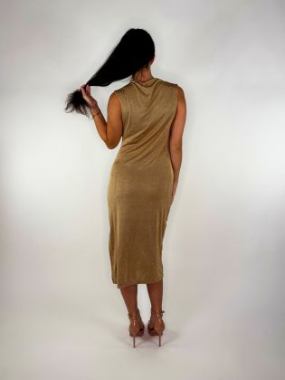 Trento šaty s kamínky gold