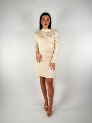 Neapol šaty s kamínky beige