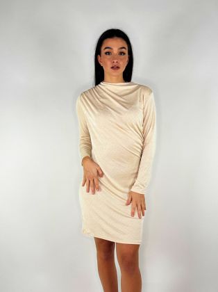 Neapol šaty s kamínky beige