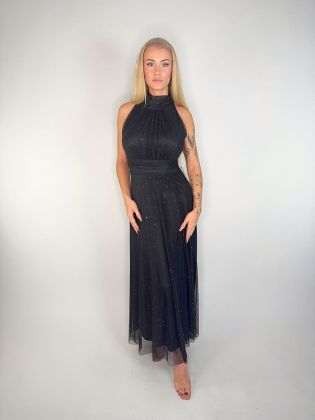 Pisa společenské šaty třpyt black