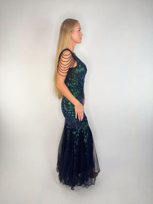 Pistacchio šaty flitrové green