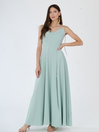 Roma šaty s rozparkem mint