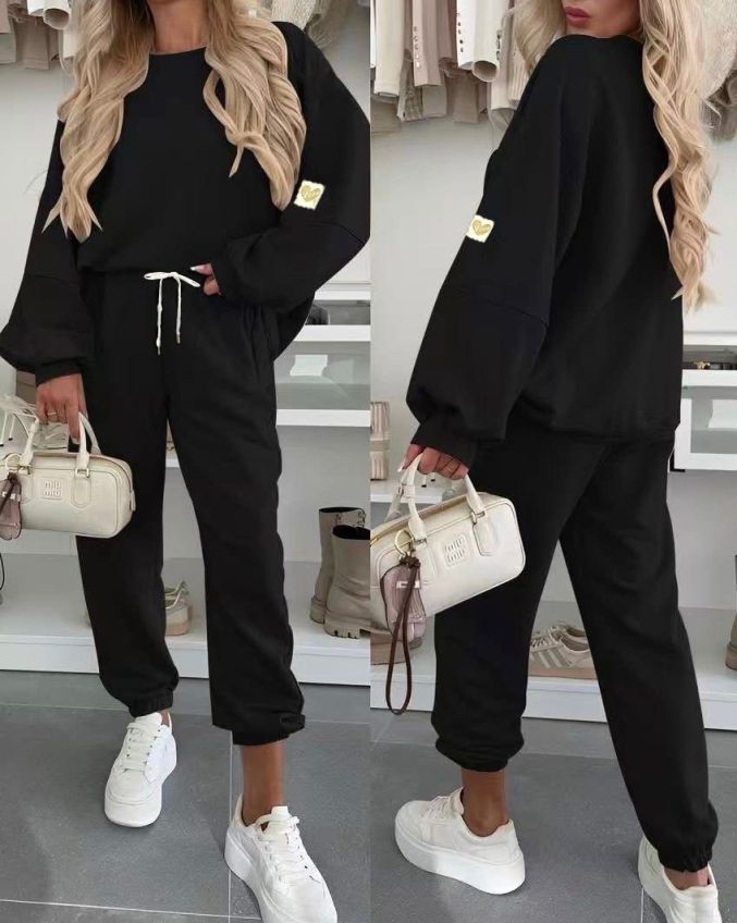 Ravello stylová tepláková souprava black